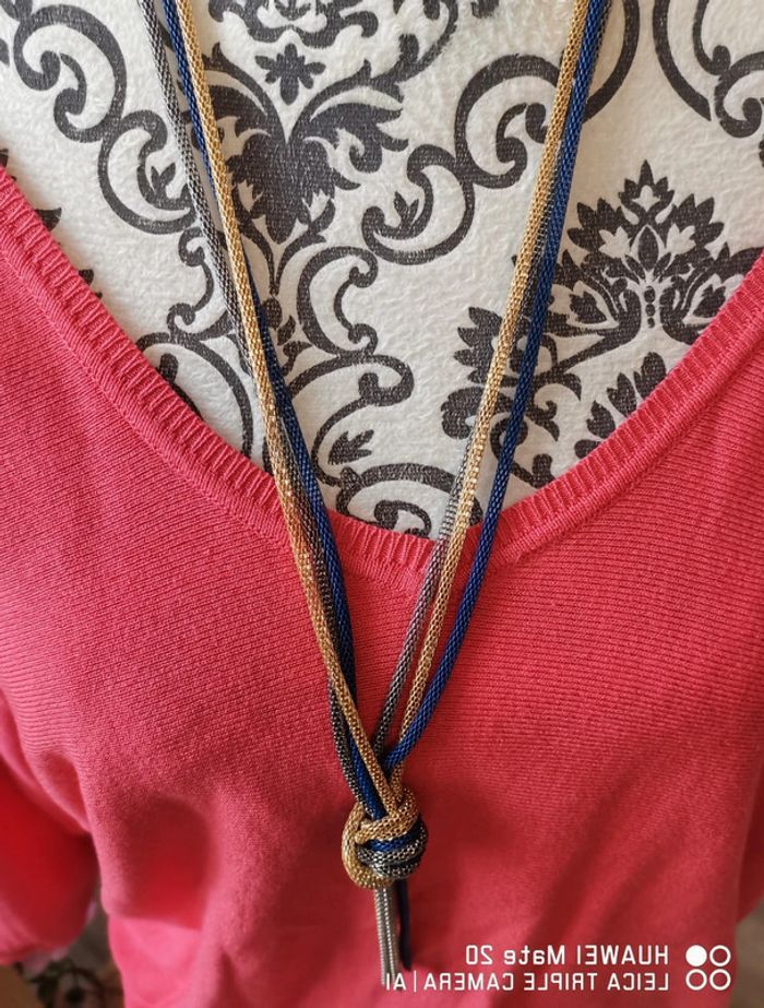 💕Jolie collier sautoir noué femme les fées de Bengale 💕 - photo numéro 4