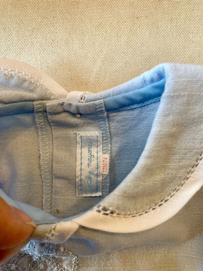 Robe Baby Mayoral bleue 12 mois - photo numéro 3
