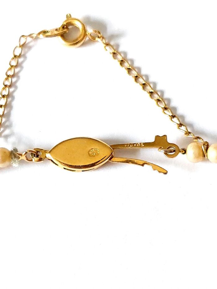 Magnifique collier de perles signé vintage - photo numéro 4