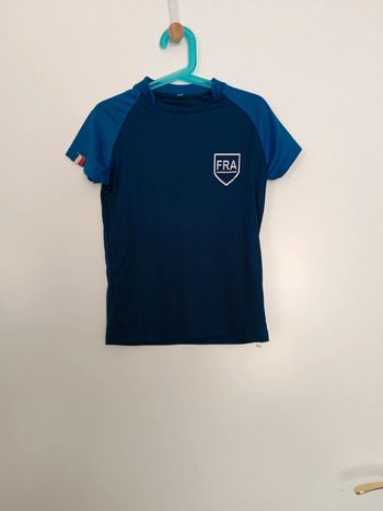 Tee-shirt foot , couleur bleu foncé