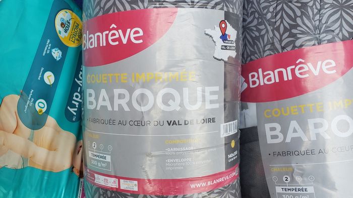 Couette imprimée Blanrêve 140×200cm Neuve.