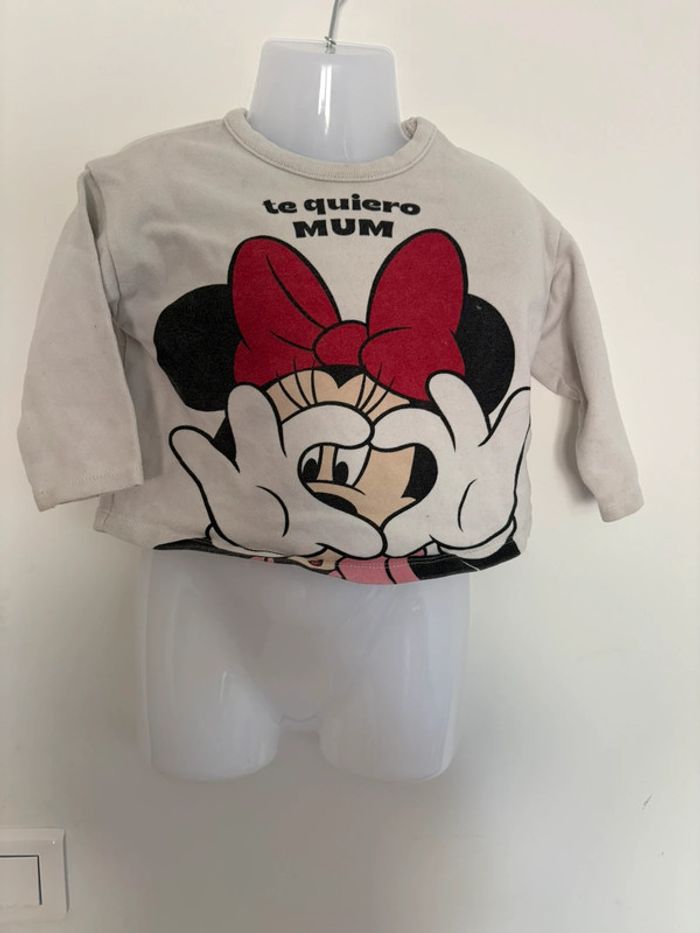 T-shirt Minnie Zara - 18/24 mois - Bon état