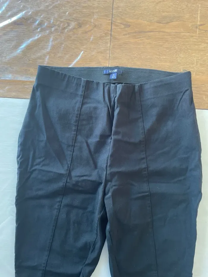 Pantalon noir cintré type tailleur slim - photo numéro 2