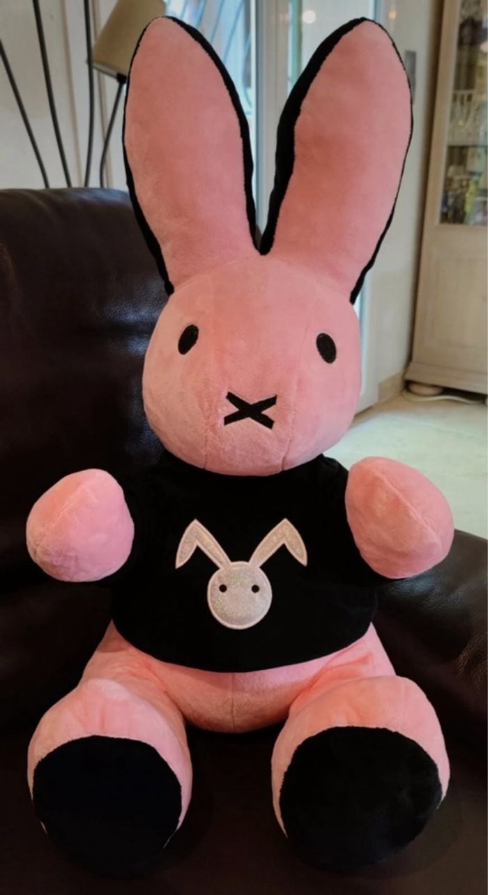 Grande peluche lapin Rose - photo numéro 4
