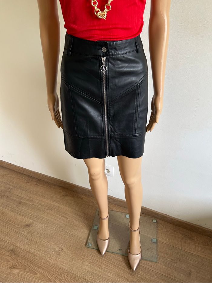 Jupe noire en simili cuir Morgan taille 36 jamais portée