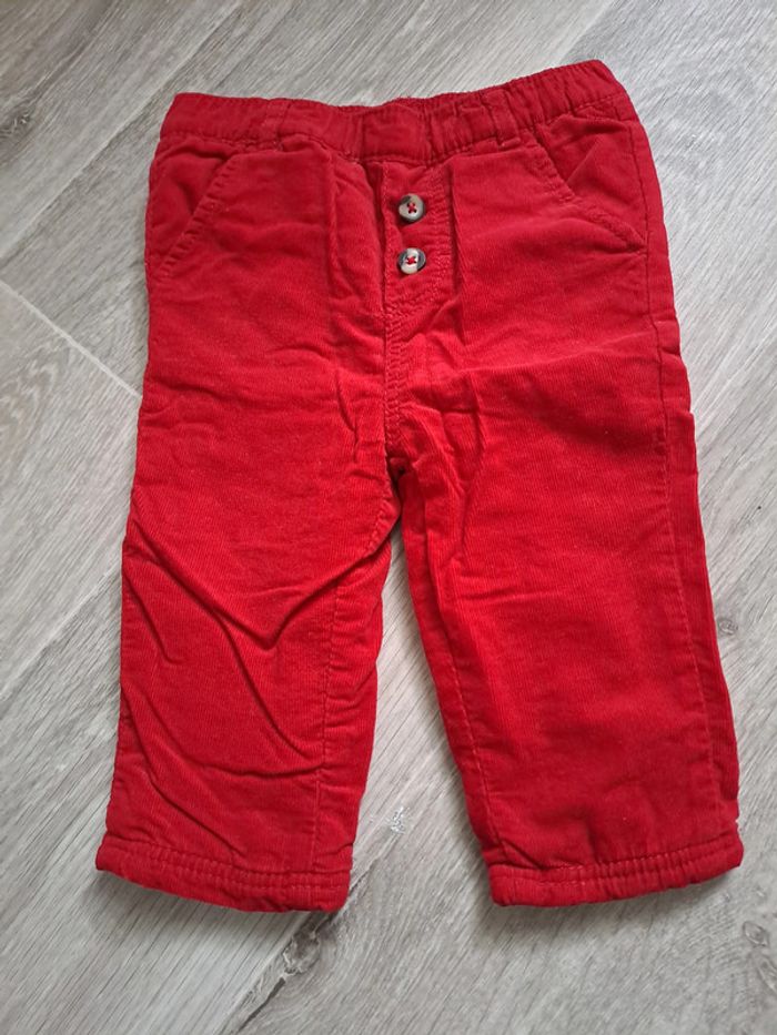 Pantalon velours rouge 9M Orchestra  - TBE comme neuf