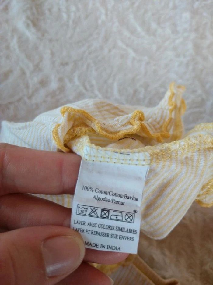 Robe été Fille 3mois Fleurs Oiseaux Pik Ouic 100% coton - photo numéro 7