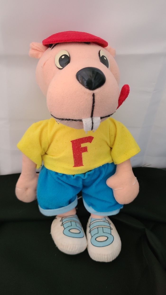 peluche marmotte castor vintage friskies vintage