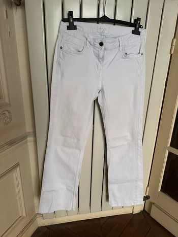 Jean blanc vintage etam taille basse 36