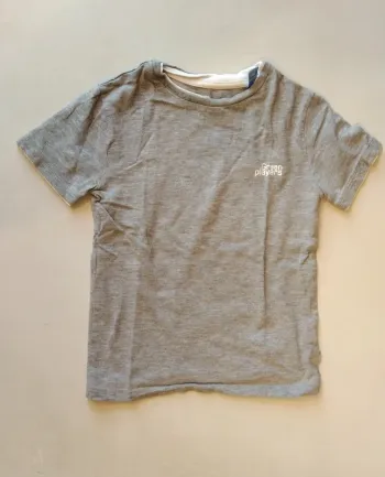 tee shirt manches courtes gris okaidi 4 ans garcon