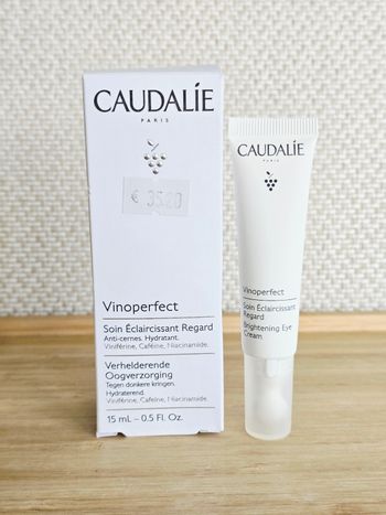 Caudalie Vinoperfect Soin Éclaircissant Contour des Yeux Regard Anti-Cernes à la Viniférine & Caféine 15 ml Neuf