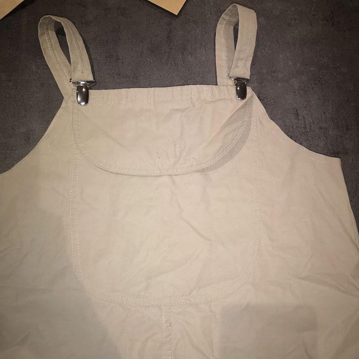 Robe salopette beige vintage moderne - photo numéro 2