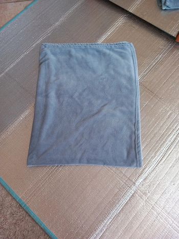 👧Plaid polaire bleu pétrole