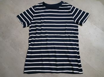 T shirt rayé marine et blanc Taille XS Primark regular fit Neuf