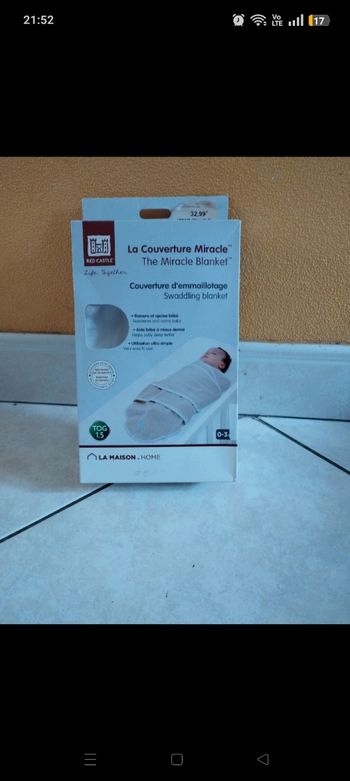 Couverture miracle emmailloter red castle