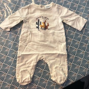 Pyjama 1 pièce mi saison - TBE - 3 mois