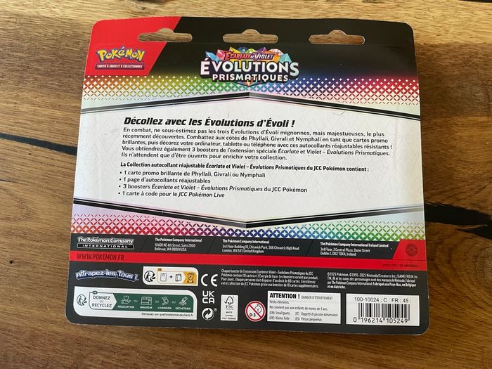 Tripack Pokémon Évolutions Prismatiques EV8.5 Illustration Nymphali - photo numéro 2