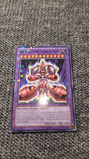 Carte yu gi oh  - Barbarie l'ultime machine de guerre  - starfoil rare 1996