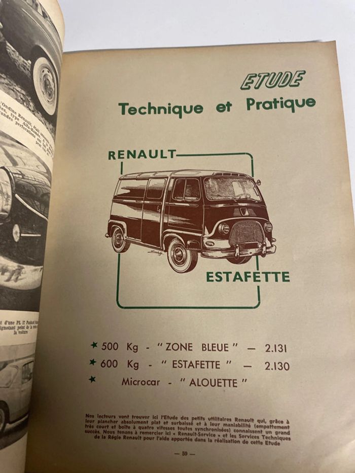 Renault revue technique estafette collection - photo numéro 2