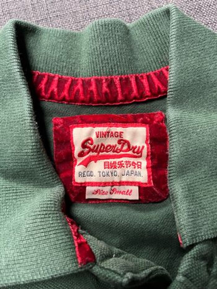 Polo SuperDry vert. S - photo numéro 3