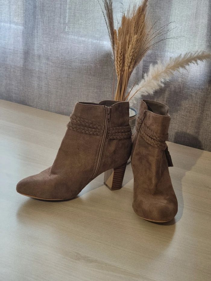 Bottines Dain marron clair - photo numéro 11