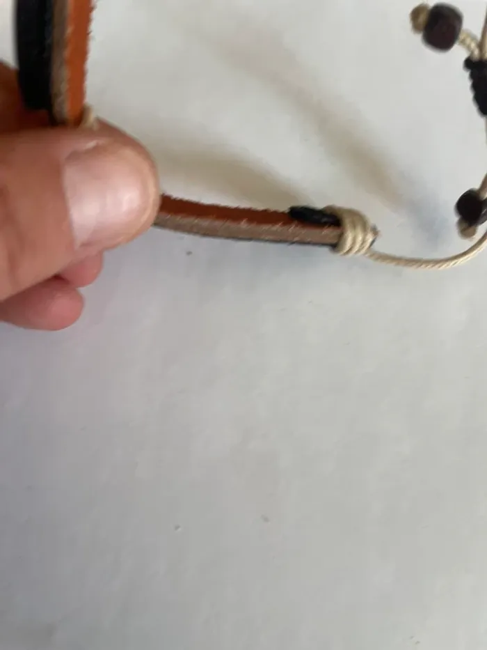 Bracelet éléphant en cuir - photo numéro 5