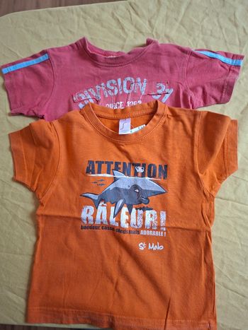 2 T.shirt manche court de 2ans 