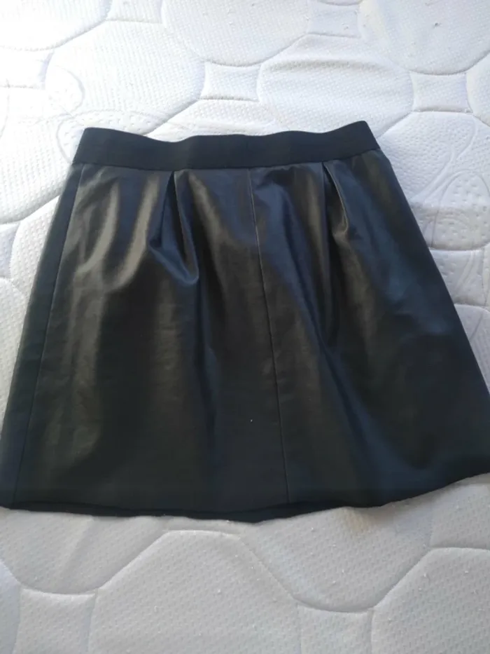 Jupe Femme Noir "Cuir"Camaïeu