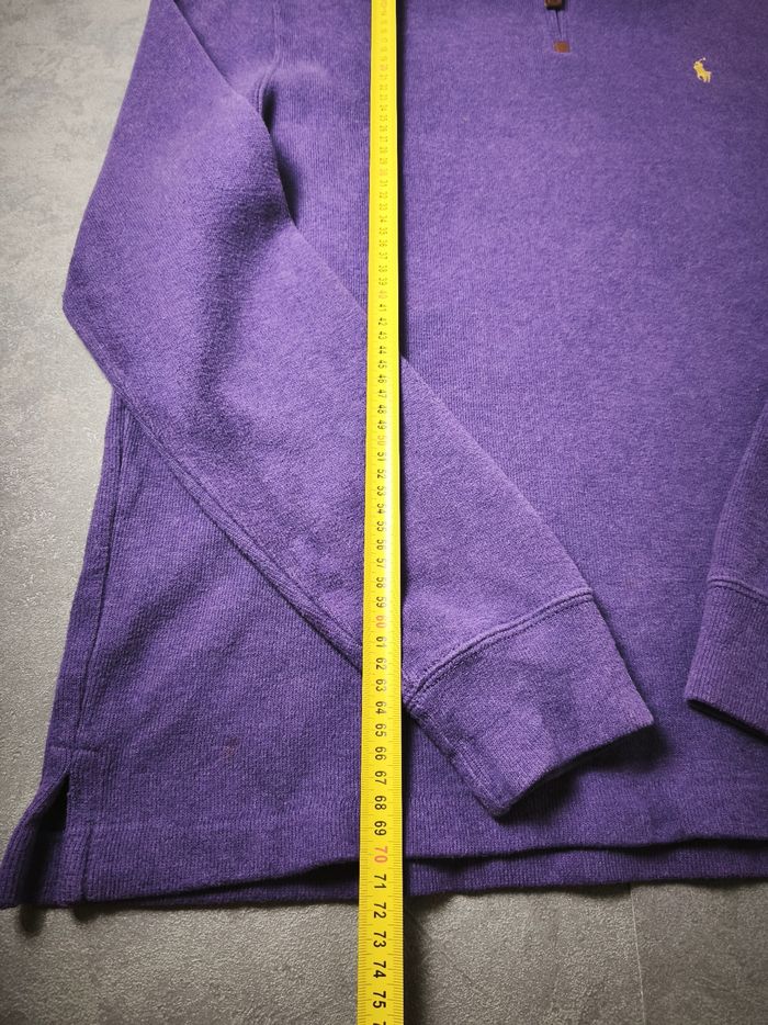 Pull Polo Ralph Lauren col zippé – Violet – Taille L (Homme) - photo numéro 6
