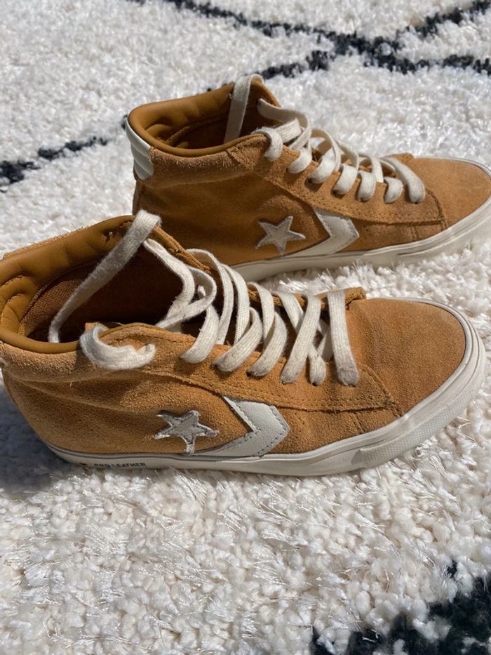 Converse montante jaune moutarde - photo numéro 4