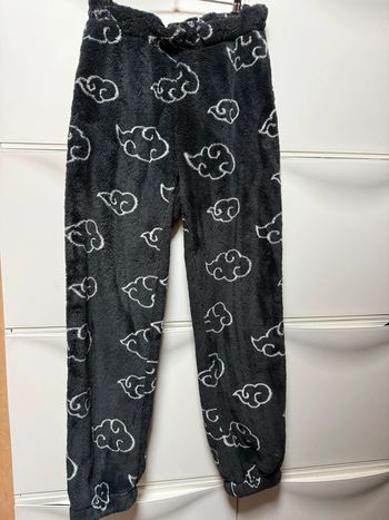 Pantalon de pyjamas undiz noir style pilou plaid naruto taille s