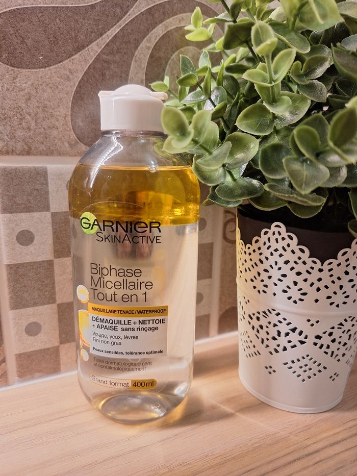 Démaquillant biphase micellaire tout en 1 Garnier SkinActive 400ml