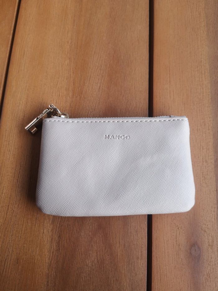 Porte monnaie beige mango