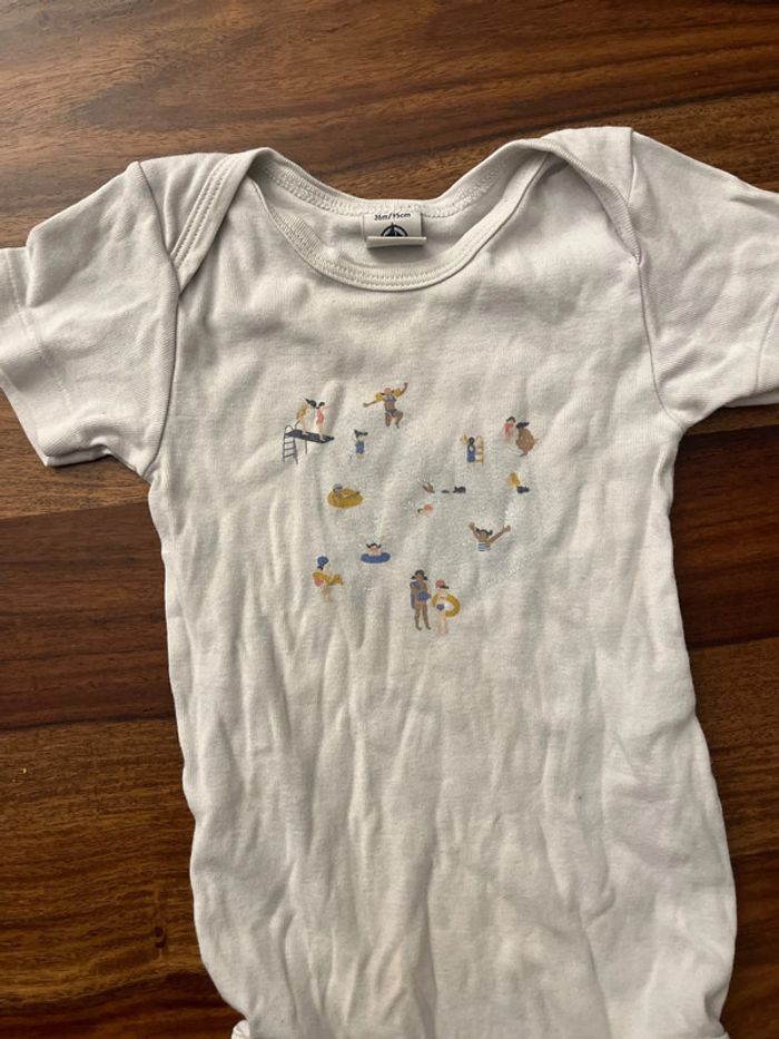 Lot de 3 bodies Petit Bateau taille 36 mois - photo numéro 2