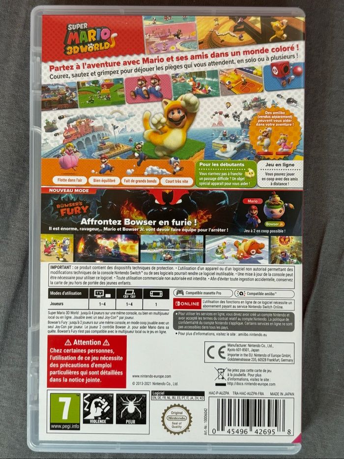 Jeu switch super Mario 3D world - photo numéro 3