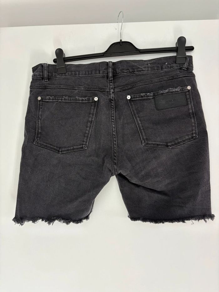 Long short en jean denim noir taille mi-haute April77 40 - photo numéro 4