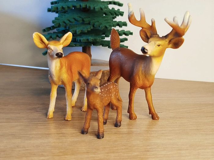 Schleich famille cervidés figurine animal de la forêt