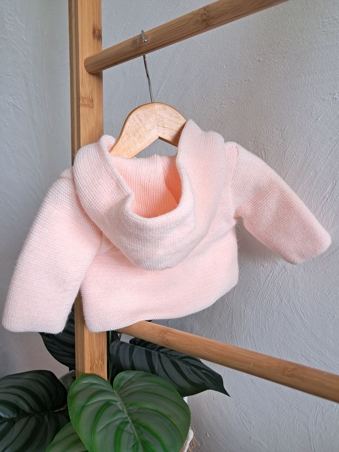 🏷 Gilet chaud rose pâle naissance neuf - photo numéro 2