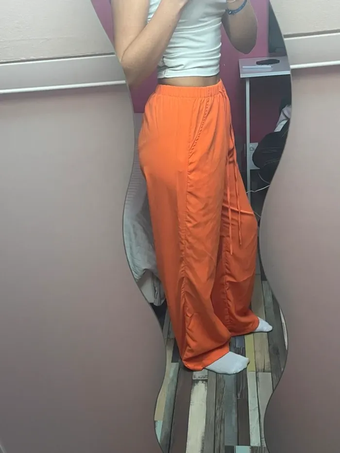 Pantalon fluide orange - photo numéro 6