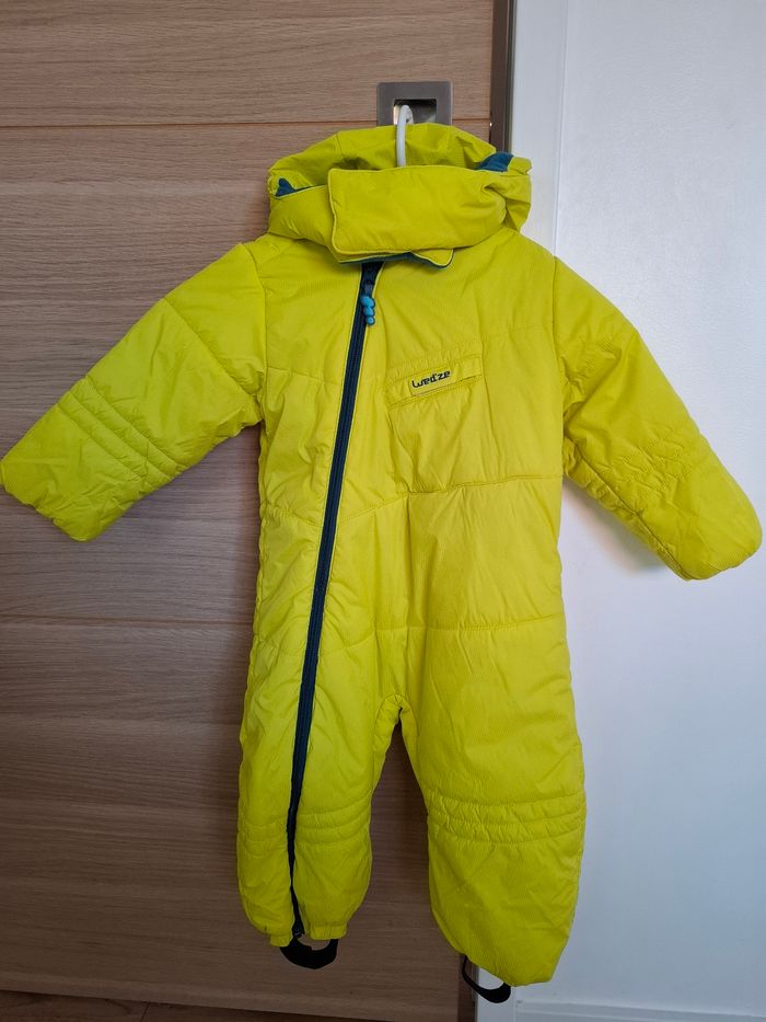 Combinaison de ski jaune 2 ans