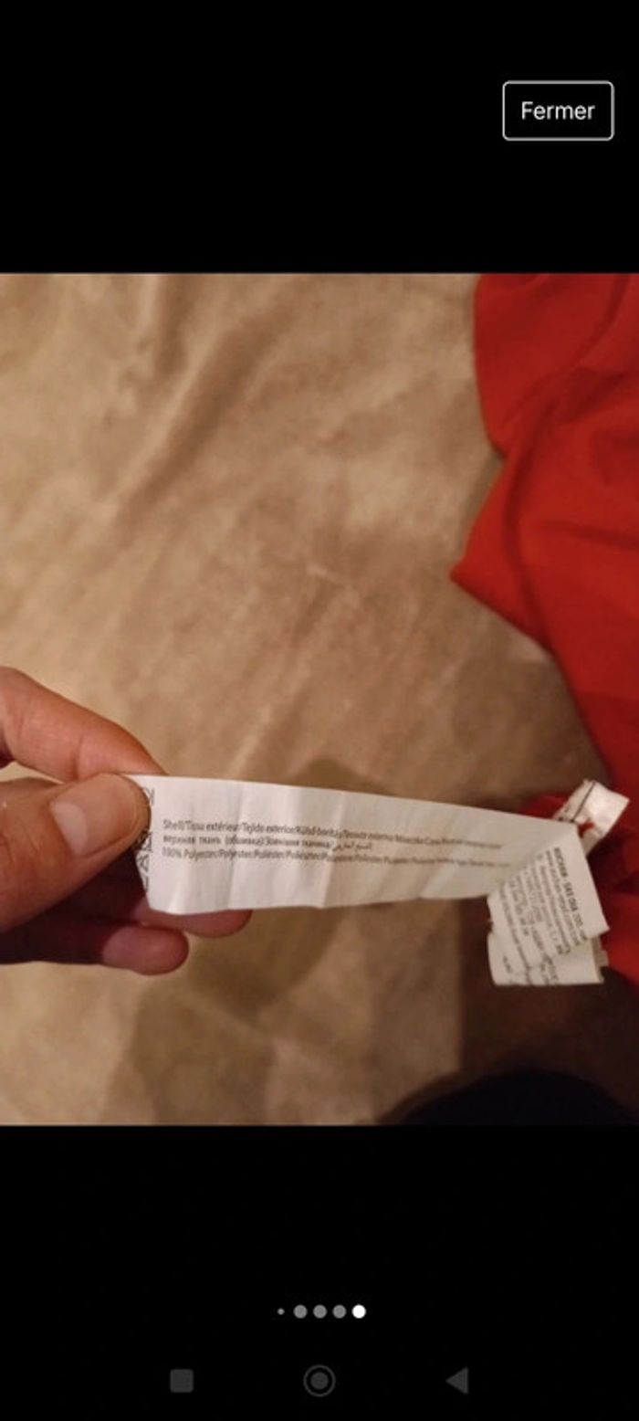 Blouse rouge effet satinée caraco - photo numéro 10