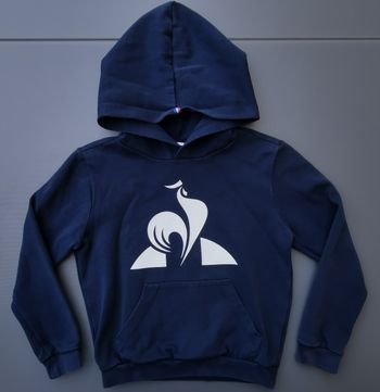 Pull sweat à capuche 10 ans garçon le coq sportif