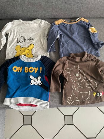 Lot de 4 tshirts 9mois Disney