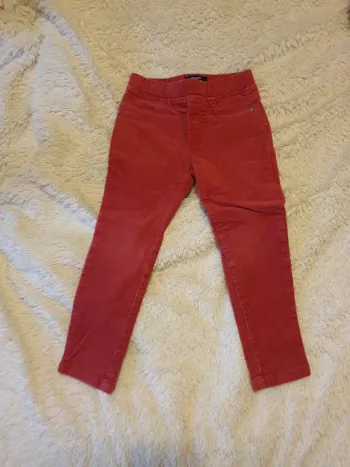 Pantalon velours rose 4 ans Okaidi