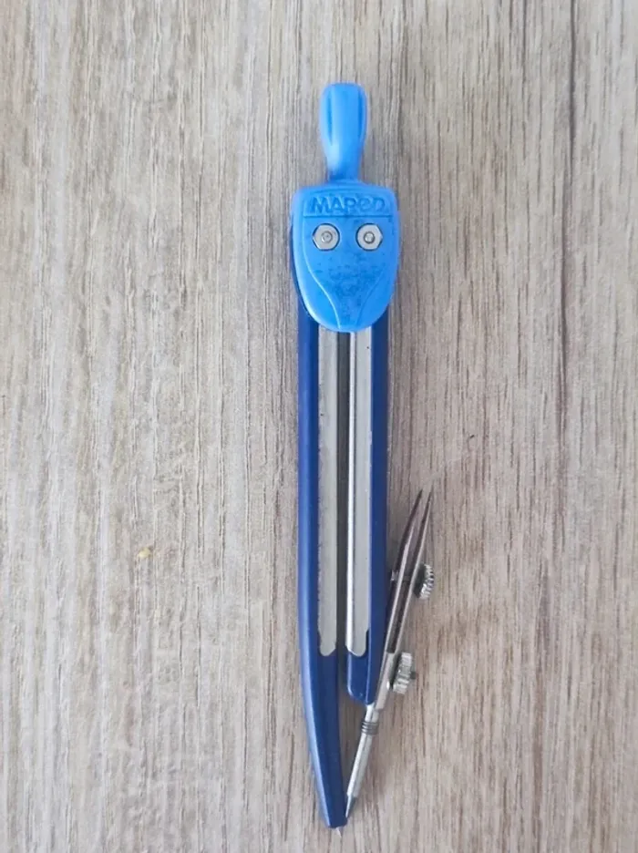 Compas mine et à bague bleu / Maped