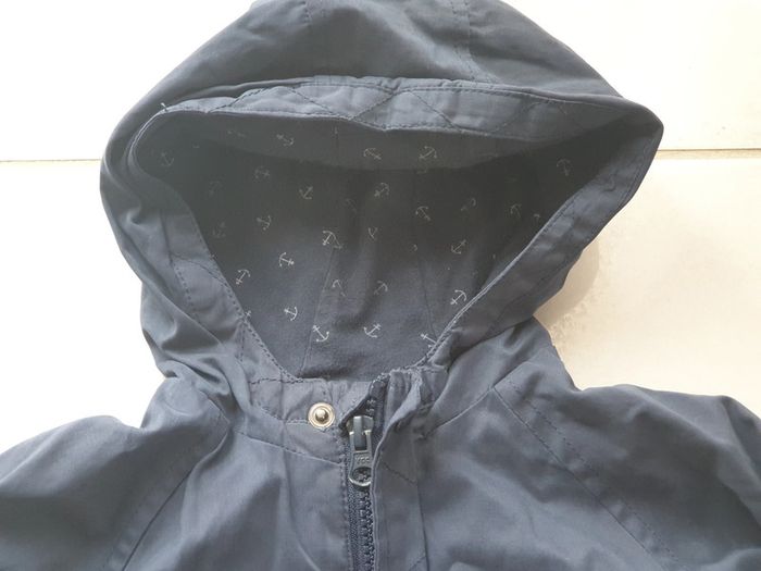1 blouson coupe vent bleu printemps marque kiabi 18 mois 77-82 cm - photo numéro 3