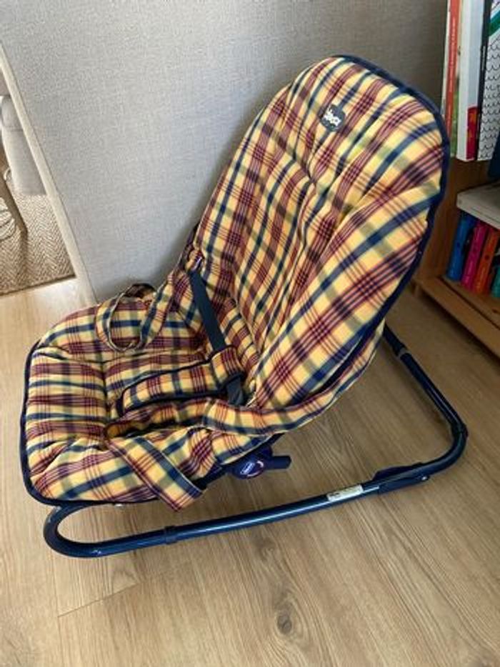 Transat balancelle chicco vintage style écossais - photo numéro 6