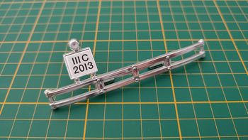 Pare-chocs arrière pièce détachée miniature Mercedes Benz SSK 1928 1/18 burago BBurago #B69