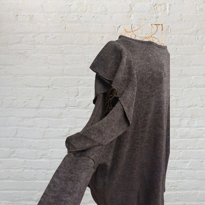 Magnifique pull à volants gris Zara Taille L - photo numéro 4
