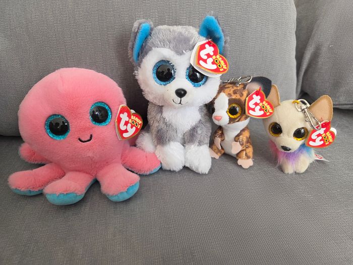 Lot de 4 peluches TY neuves - photo numéro 2